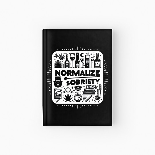 Normalize Sobriety 10 Hardcover Journal