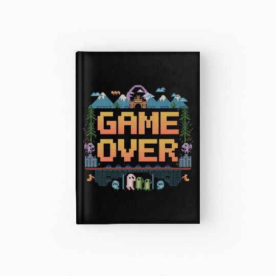 Nostalgic Retro Gamer Apparel Hardcover Journal