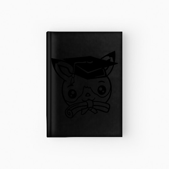 Fox High School Diploma Certificates College Hat Hardcover Journal