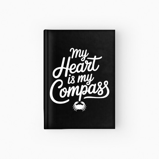 My Heart Is My Compass Cancer Zodiac Wisdom Hardcover Journal