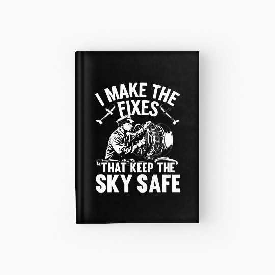 Aircraft Technician Avionics Maintenance Airport Hardcover Journal