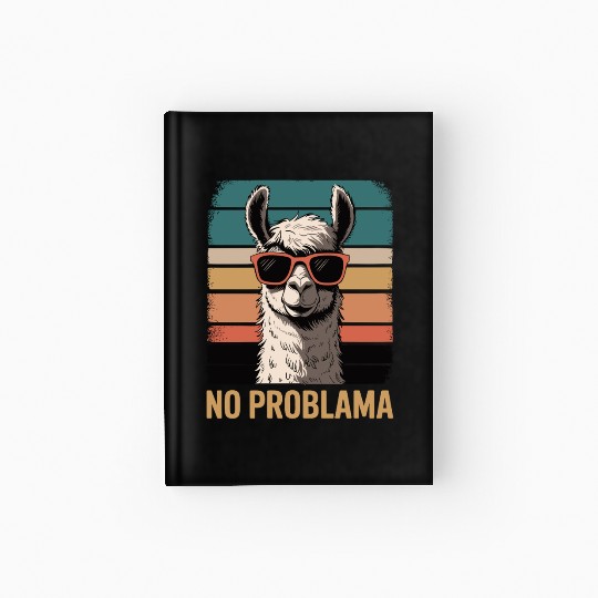No Problama Llama Hardcover Journal