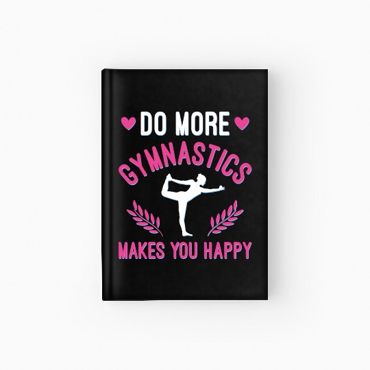 Gymnastics Gym Fitness Sports Training Hardcover Journal