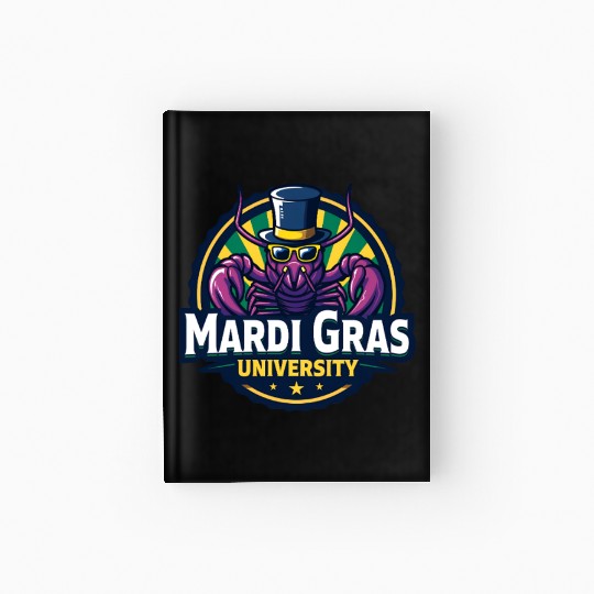 Mardi Gras University Crawfish Men's Mardi Gras Hardcover Journal