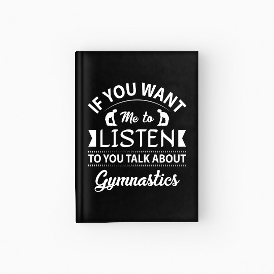 Gymnastics Gym Fitness Sports Training Hardcover Journal