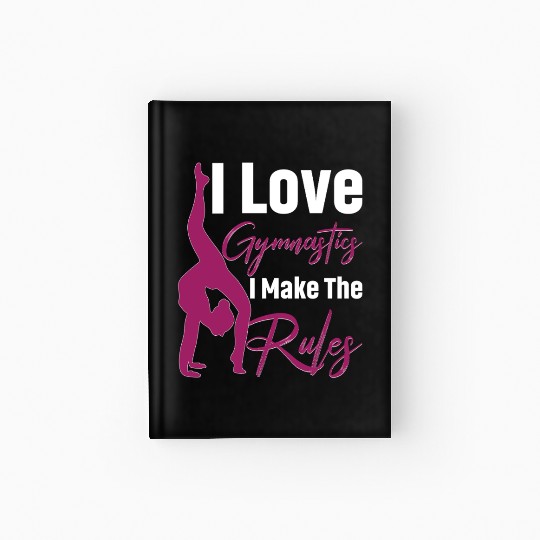 Gymnastics Gym Fitness Sports Training Hardcover Journal