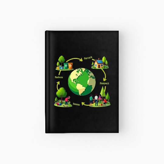 Eco-Friendly Lifestyle Hardcover Journal
