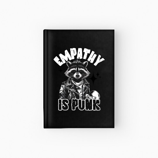 Empathy is PUNK Raccoon Hardcover Journal