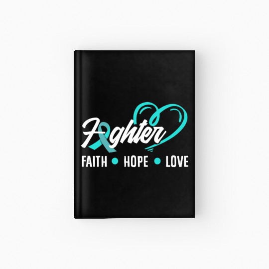 PTSD Awareness Faith Hope Love Fighter Hardcover Journal