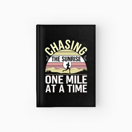 Sunrise Runner Early Morning Fitness Dawn Running Hardcover Journal