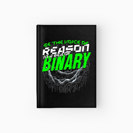 Computer Linguist Voice Of Reason In Binary Hardcover Journal
