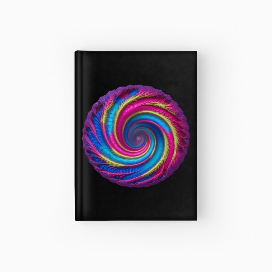 Vivid Vortex - Spiral into psychedelic Hardcover Journal