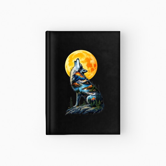 Howling Wolf Hardcover Journal