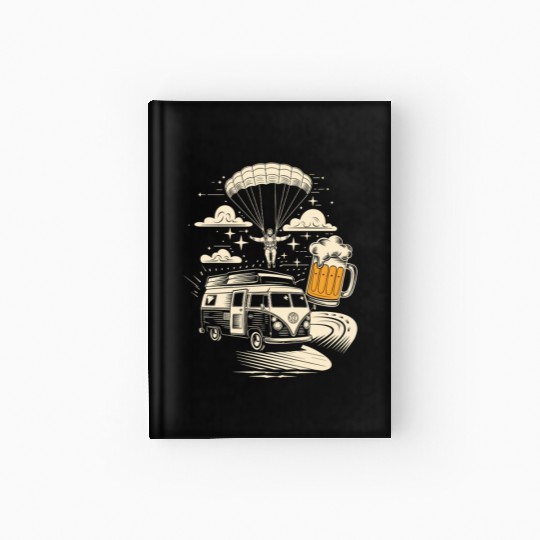 Skydive & Road Trip | Adventure & Freedom Hardcover Journal