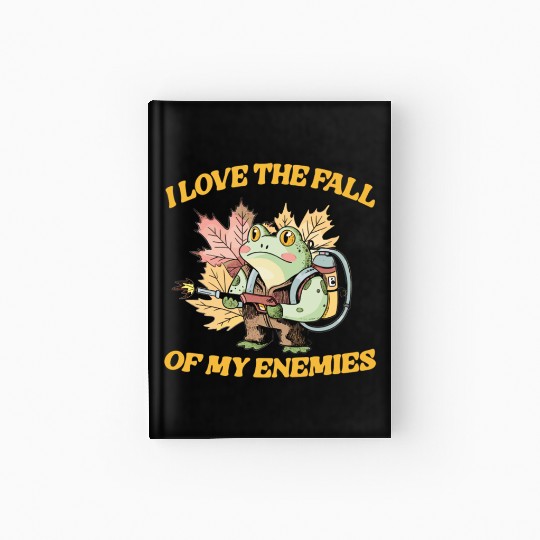 Funny Fall Season Meme Hardcover Journal