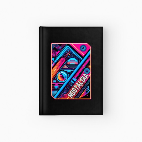 Neon Nostalgia - Vintage vibes Hardcover Journal
