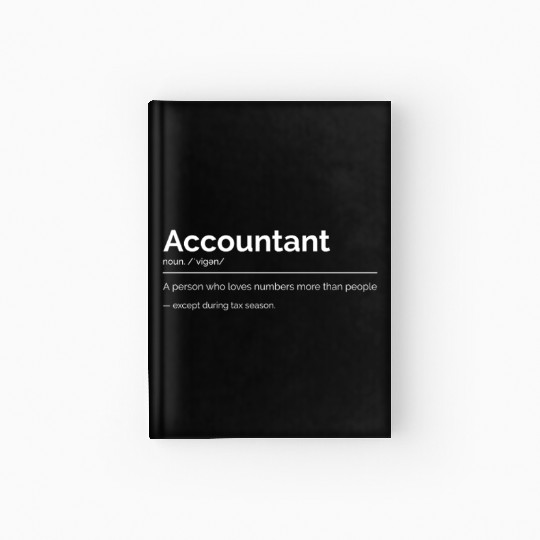 Love for accounting except people definition Hardcover Journal