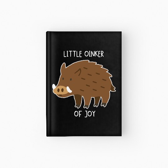 Little Oinker Of Joy Fluffy Piglet Hardcover Journal