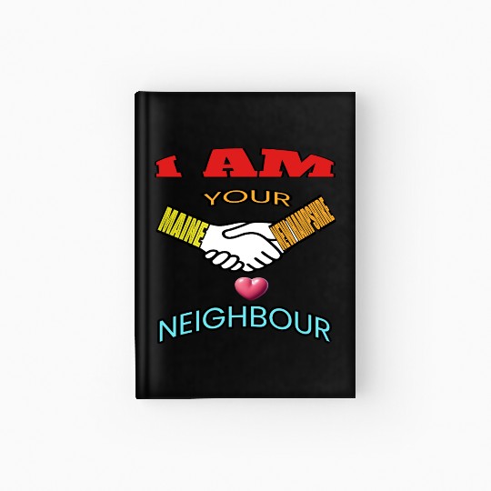 I AM YOUR NEIGHOUR MAINE AND NEW HAMPSHIRE Hardcover Journal