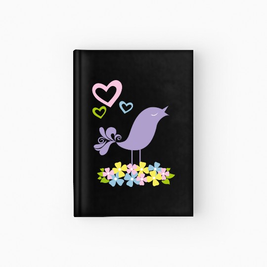 Bird On Nest Hardcover Journal