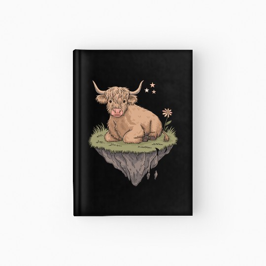Whimsical Escapism: Highland Cow Dreamworld Hardcover Journal