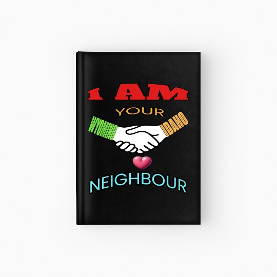 I AM YOUR NEIGHOUR WYOMING AND IDAHO Hardcover Journal