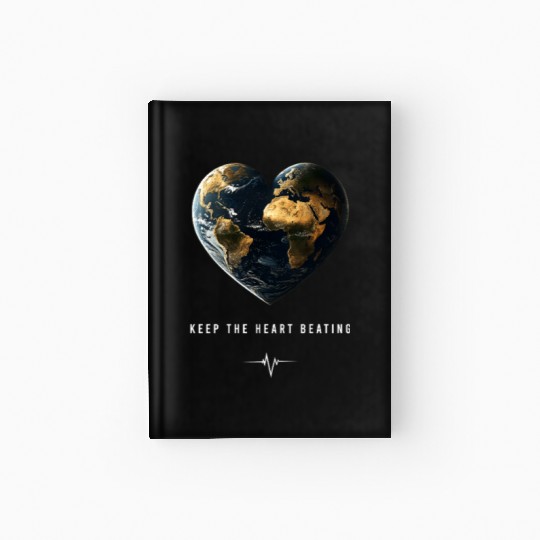 Keep the Heart Beating Heart Earth Day Environment Hardcover Journal