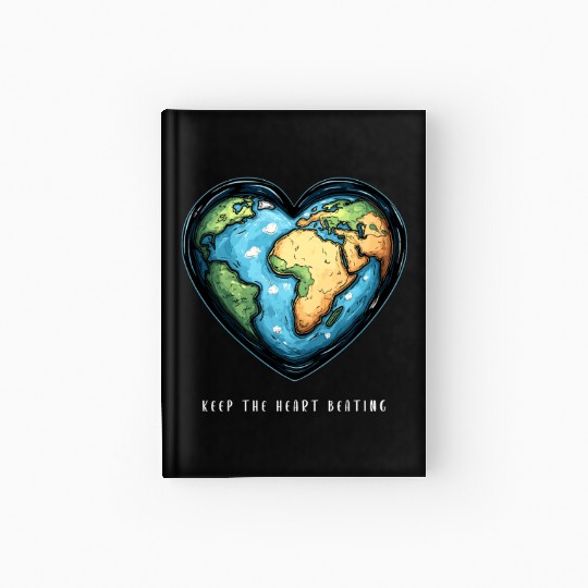 Keep the Heart Beating Environment Earth Day Earth Hardcover Journal