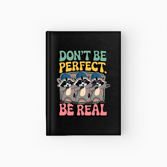 Three Cool Trash Panda Hardcover Journal