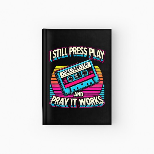 Retro Cassette Tape Hardcover Journal