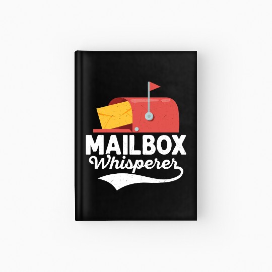 Mailbox Whisperer Mailman Postal Worker Hardcover Journal