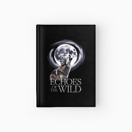 Echoes Of The Wild Howling Wolf Moon Art Hardcover Journal