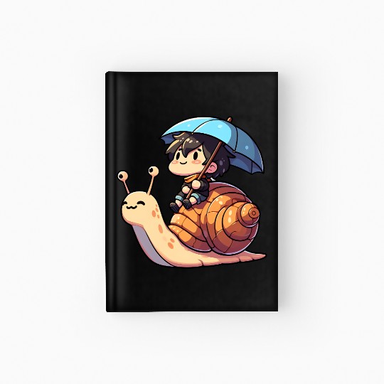 Chibi Snail Rider's Rainy Day Adventure . Hardcover Journal