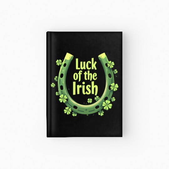 Luck of the Irish Horseshoe Design Hardcover Journal