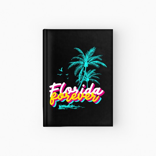 Florida Forever – Neon Palm Paradise Hardcover Journal