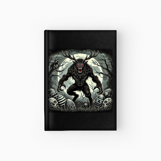 Wendigo Monster Deer Easter Werewolf Creepy Hardcover Journal