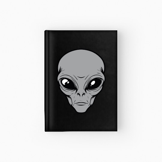 Grey Alien Hardcover Journal