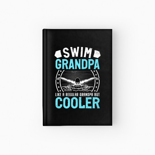 Swim Grandpa - Classic Stars & Stripes Edition Hardcover Journal