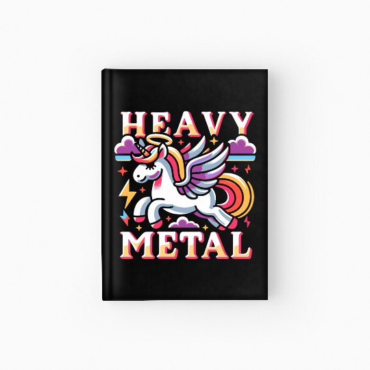 Heavy Metal Unicorn Hardcover Journal