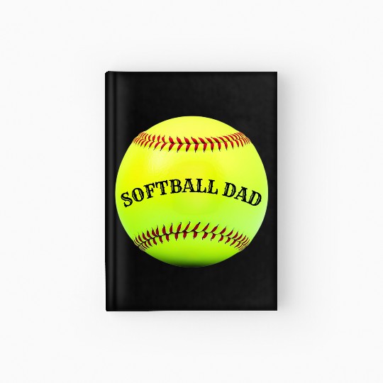 Softball Dad Hardcover Journal