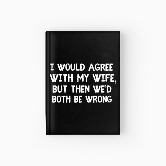 Funny Husband Wife Hardcover Journal