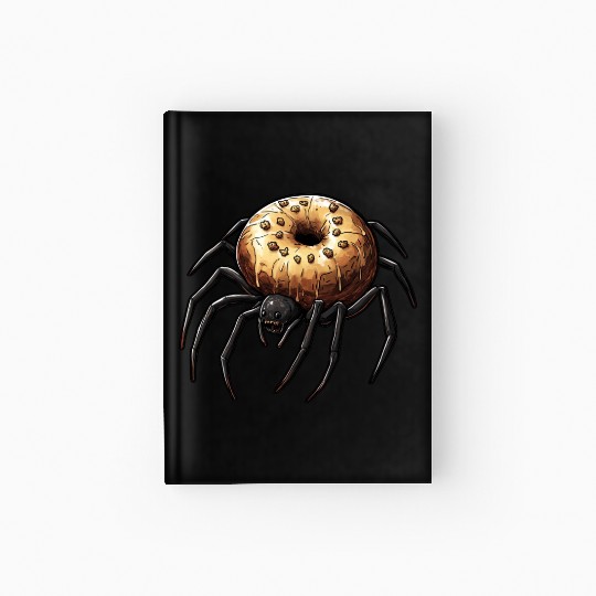 Donut Spider Funny Creative Motif Hardcover Journal