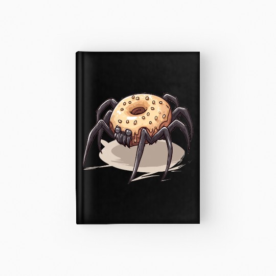 Donut Spider Funny Creative Motif Hardcover Journal