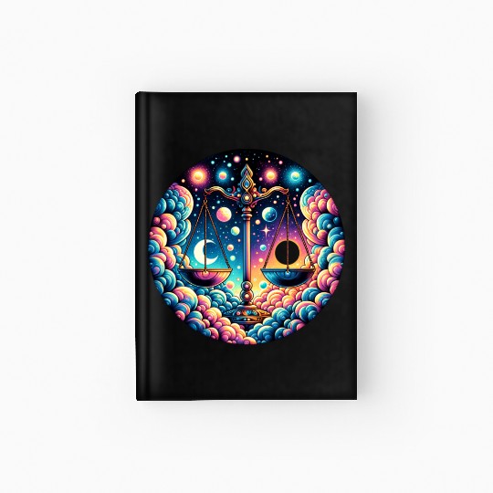 Libra - Celestial Scales of Balance Hardcover Journal