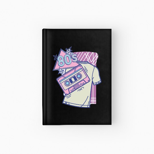 Retro Neon Aesthetic – 80s & 90s Vintage Hardcover Journal