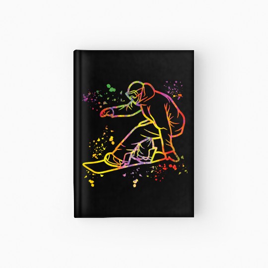 Snowboarder Snowboard Snowboarding Hardcover Journal