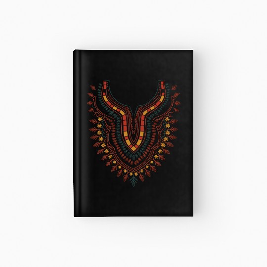African Print Dashiki Kente Art Black History Mont Hardcover Journal
