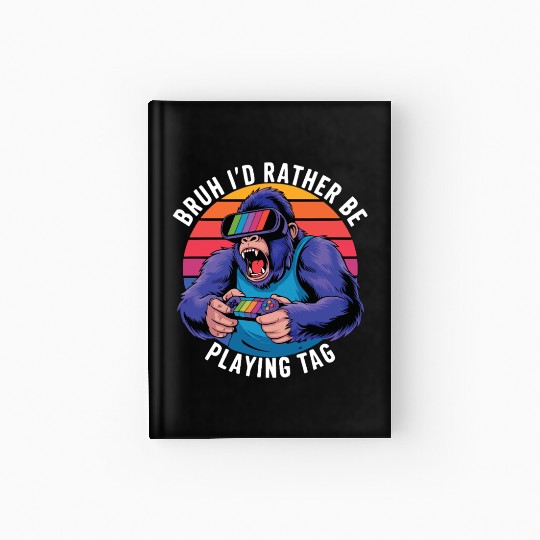 Retro Gamer Ape Hardcover Journal