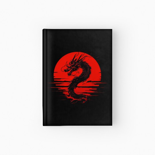 Dragon Rising Under the Blood Moon Hardcover Journal