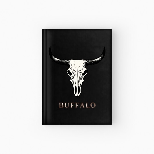 Buffalo Skull Art Hardcover Journal